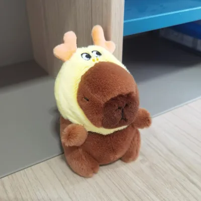 Kids Cute Cartoon Capybara Plush Doll Toy - PP Cotton Filled Jade Rabbit Velvet Stuffed Animal