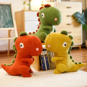 Kids Cute Cartoon Animal Plush Dinosaur Toy Super Soft Short Plush Doll PP Cotton Stuffed Dinosaur