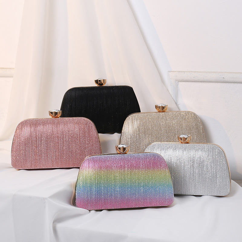 Wholesale Women Fashion Elegant Gradient Banquet Square Handbag