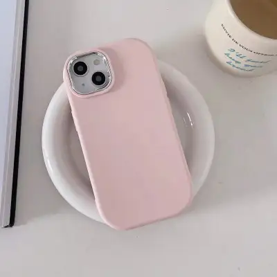 Fashion Solid Color Electroplated Drop-Resistant TPU Back Cover for Apple iPhone
