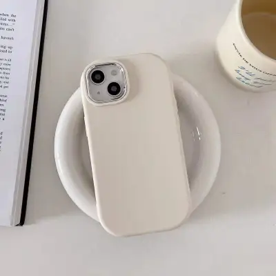 Fashion Solid Color Electroplated Drop-Resistant TPU Back Cover for Apple iPhone
