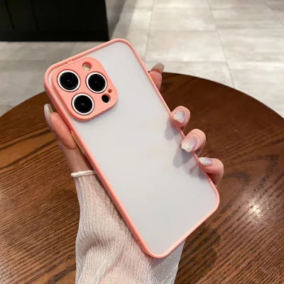 Fashion Simple Solid Color Frosted Protective TPU Back Cover Case for Apple iPhone