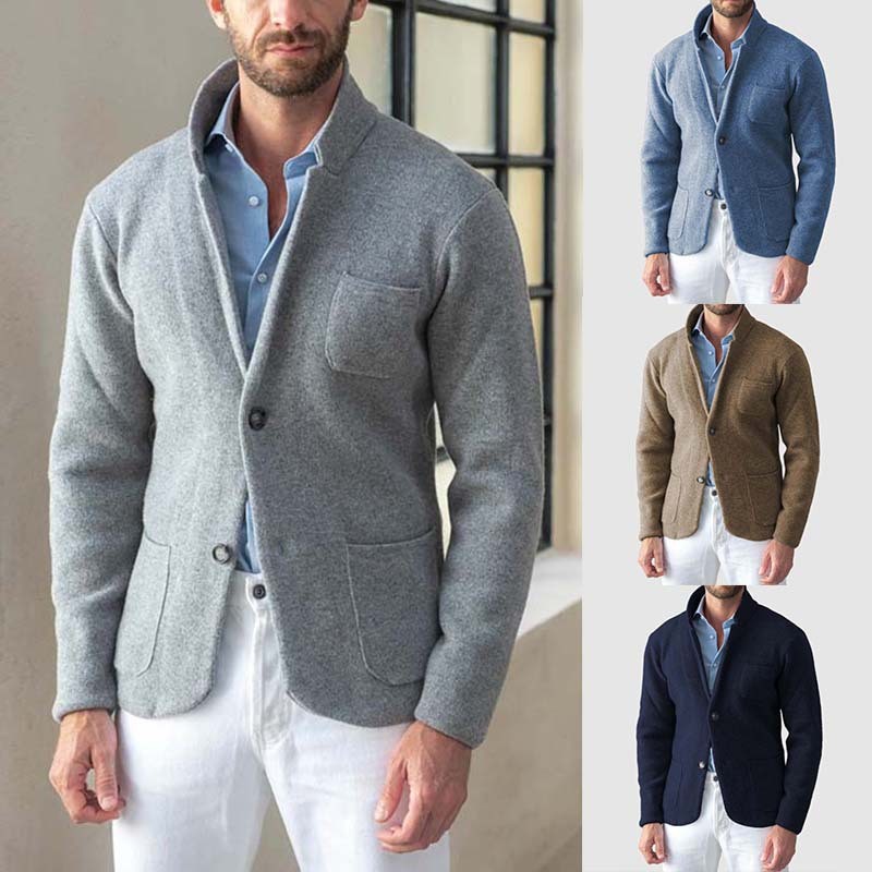 Wholesale Men Autumn Winter Fashion Casual Stand Collar Jacket