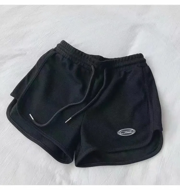 Women Casual Loose High Waist Wide Leg Sports Shorts