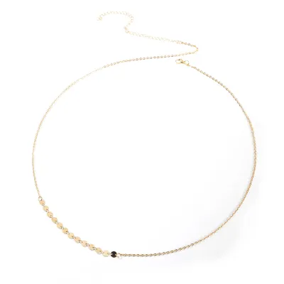 Women Fashion Sexy Metal Round Single Layer Body Chain