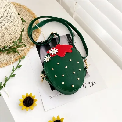 Kids Casual Cute Strawberry Crossbody Bag for Toddler Girls