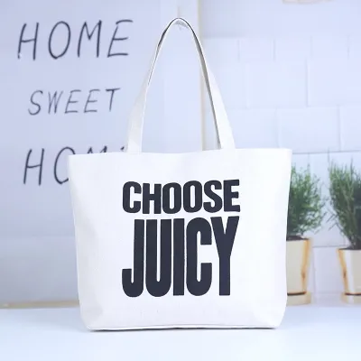 Women Fashion Casual Printed Large Capacity Canvas Beach Shopping Bag