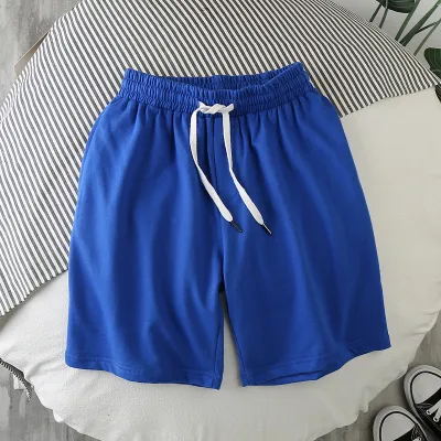 Men Casual Loose Solid Color Drawstring Bermuda Shorts for Plus Size