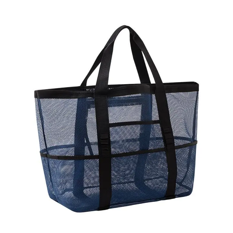 Women Fashion Casual Mesh Hollow Large Capacity Beach Bag Handbag