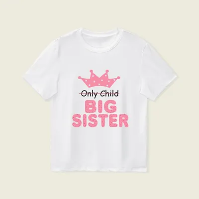 Kids Toddler Boys Girls Casual Cute Alphabet Print Short Sleeve T-Shirt