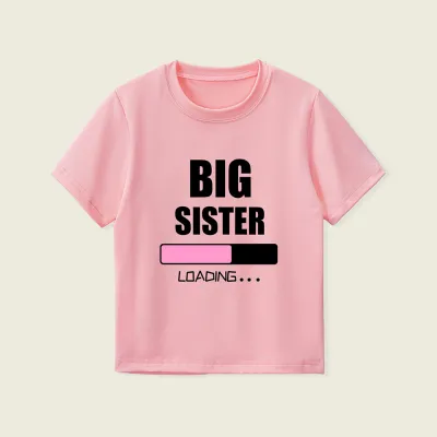 Kids Toddler Boys Girls Casual Cute Alphabet Print Short Sleeve T-Shirt
