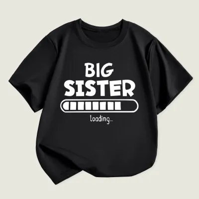 Kids Toddler Boys Girls Casual Cute Alphabet Print Short Sleeve T-Shirt
