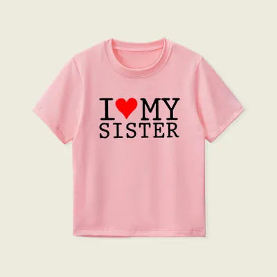 Kids Toddler Boys Girls Casual Cute Alphabet Print Short Sleeve T-Shirt