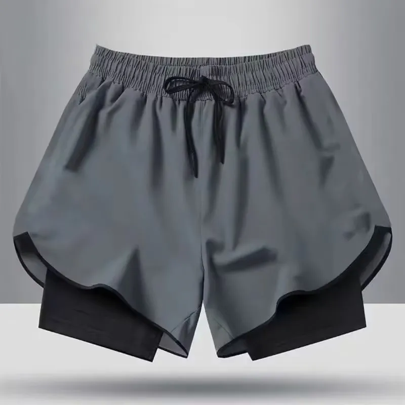 Men Casual Loose Drawstring Sports Shorts for Plus Size
