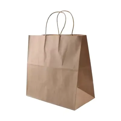 32*11*27cm Solid Color Portable Packaging Paper Bag
