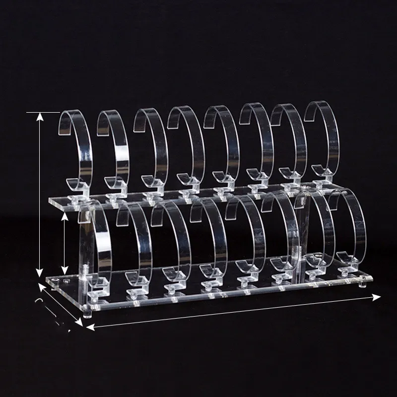 Fashion Acrylic Transparent Detachable Jewelry Watch Display Stand