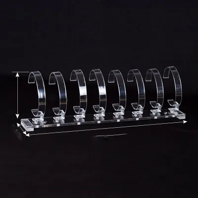 Fashion Acrylic Transparent Detachable Jewelry Watch Display Stand