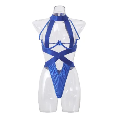 Women Fashion Rope Hollow One-Piece Bodysuit Sexy Bodysuit Lingerie