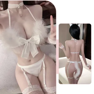 Women Catwoman Uniform Sexy Lingerie Bra Set