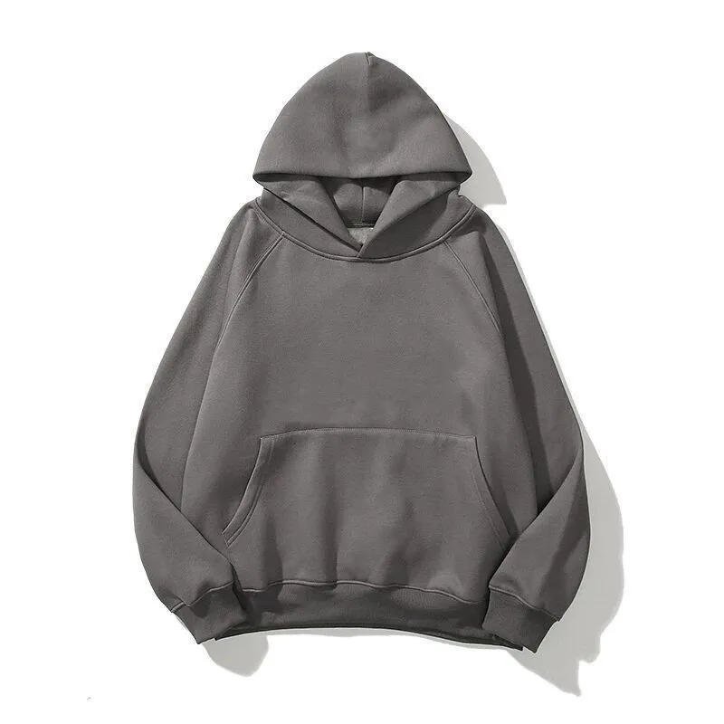 Men Casual Sports Solid Color Long Sleeve Hoodies Cardigan