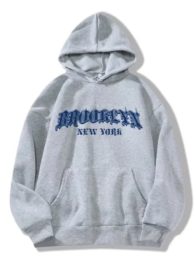 Men Casual Sports Skull Print Plus Size Long Sleeve Hooded Pullover