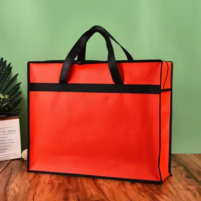 50*40*10cm Custom Non-Woven Home Textile Packaging Zipper Storage Shopping Bag
