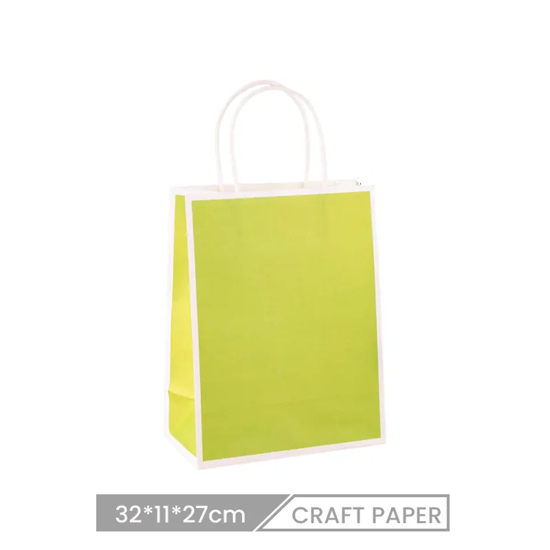 32*11*27cm Frame Contrast Color Packaging Paper Shopping Bag