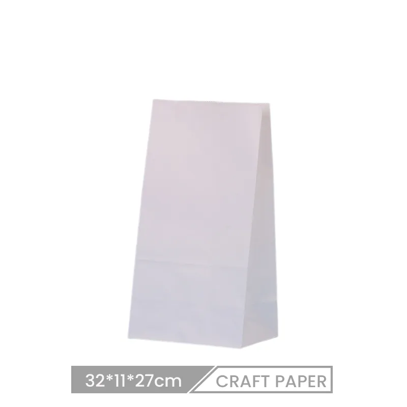 24*13*8cm Custom Solid Color Kraft Paper Party Favor Shopping Bags