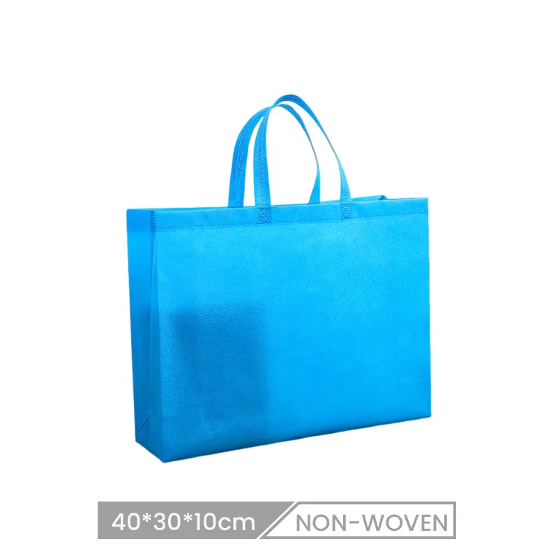 40*30*10cm Custom Solid Color Non-Woven Portable Packaging Shopping Bag