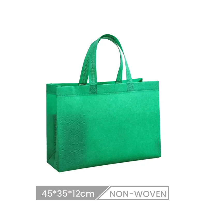 45*35*12cm Custom Solid Color Non-Woven Portable Packaging Shopping Bag