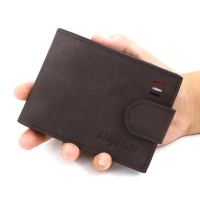 Men Fashion Multi-Function Multi-Card Zipper PU Wallet