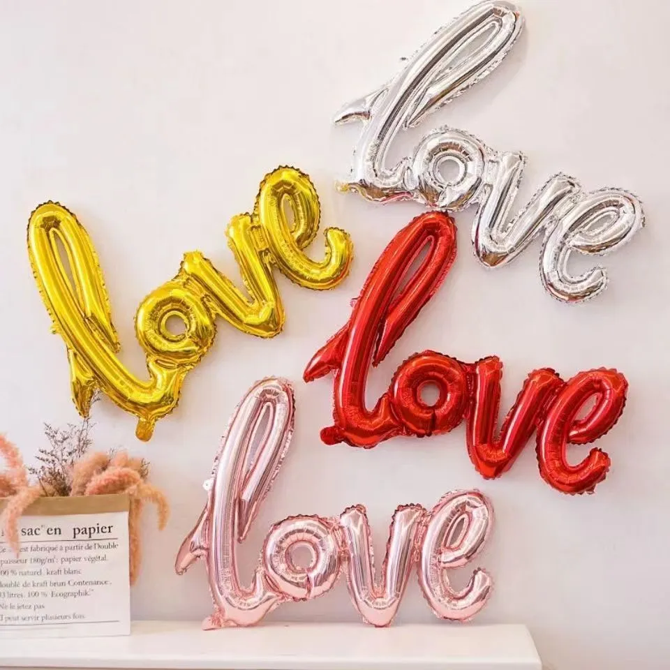 Valentine'S Day Big “Love” Letter Decoration Balloon
