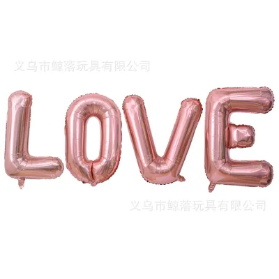 32 Inch Valentine'S Day Big “Love” Letter Decoration Balloon