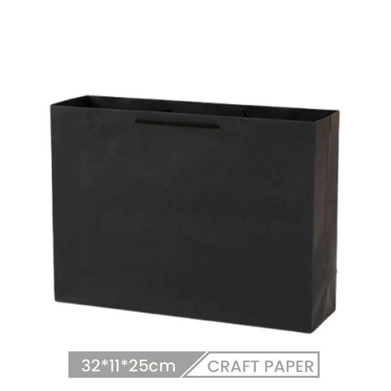 32*11*25cm Custom Shopping Packaging Clothing Kraft Paper Gift Bag