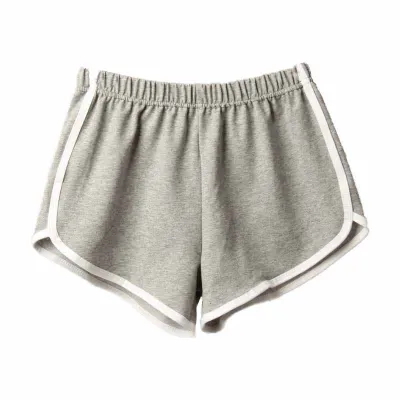 Women Edgy Cotton Casual Color Blocking Sports Shorts