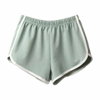 Women Edgy Cotton Casual Color Blocking Sports Shorts