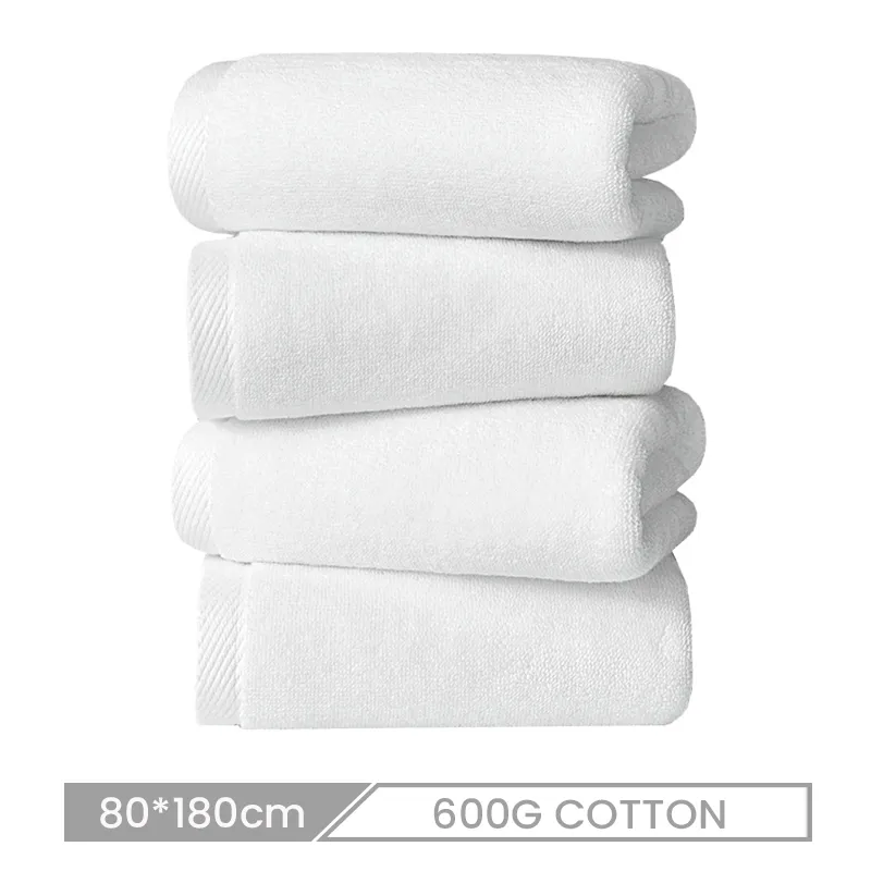 80*180cm Custom Logo 600G Cotton Bath Towel