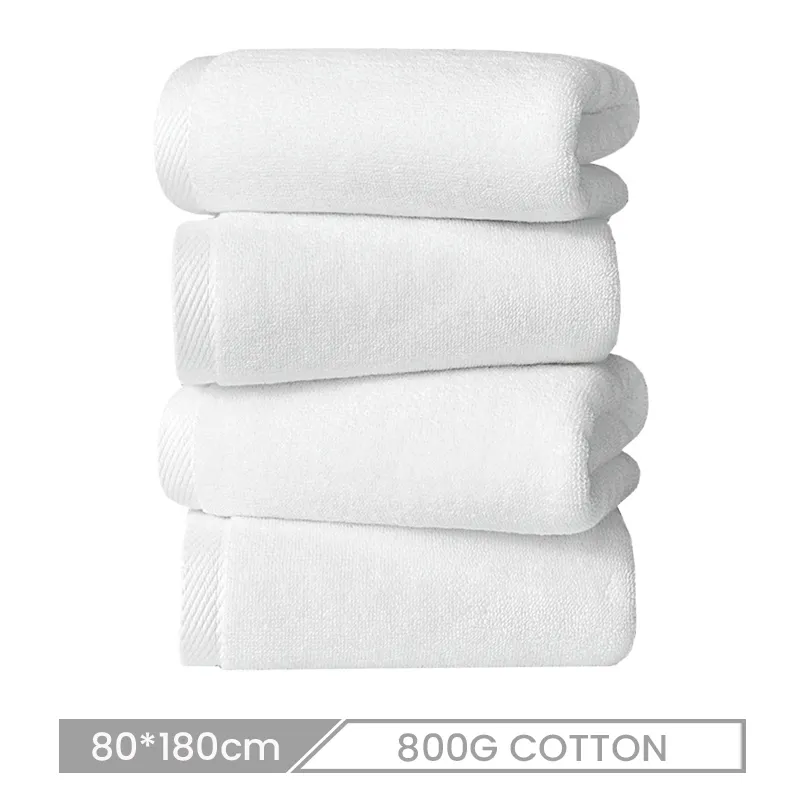 80*180cm Custom Logo 800G Cotton Bath Towel