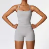 Vest Shorts Cream Grey