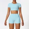 Short Sleeve Shorts Sky Blue