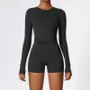 Long Sleeve Shorts Premium Black