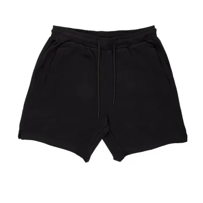 Men Basic Cotton Mid Waist Solid Color Shorts