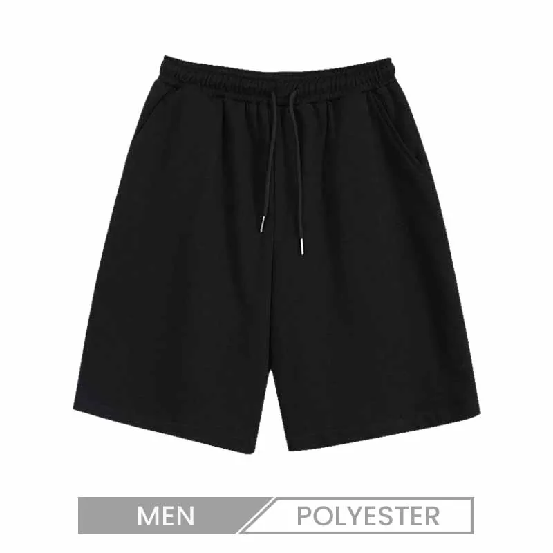 Men Fashion Casual Simple Basic Solid Color Loose Plus Size Shorts