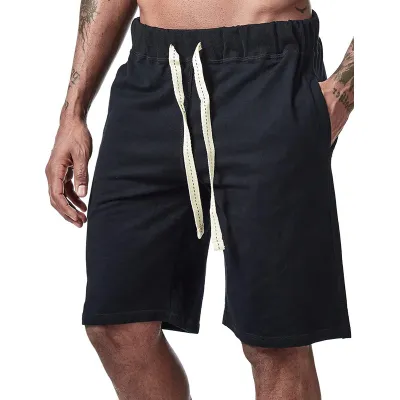 Men Fitness Loose Bodybuilding Joggers Sports Shorts