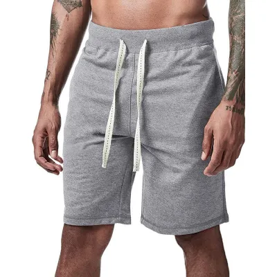 Men Fitness Loose Bodybuilding Joggers Sports Shorts