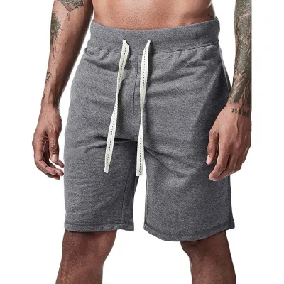 Men Fitness Loose Bodybuilding Joggers Sports Shorts