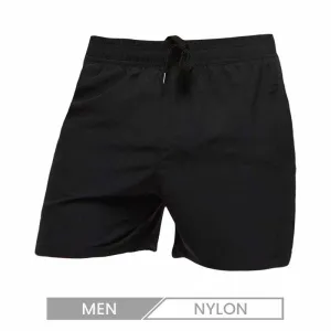 Men Casual Lace-Up Solid Color Loose Beach Shorts
