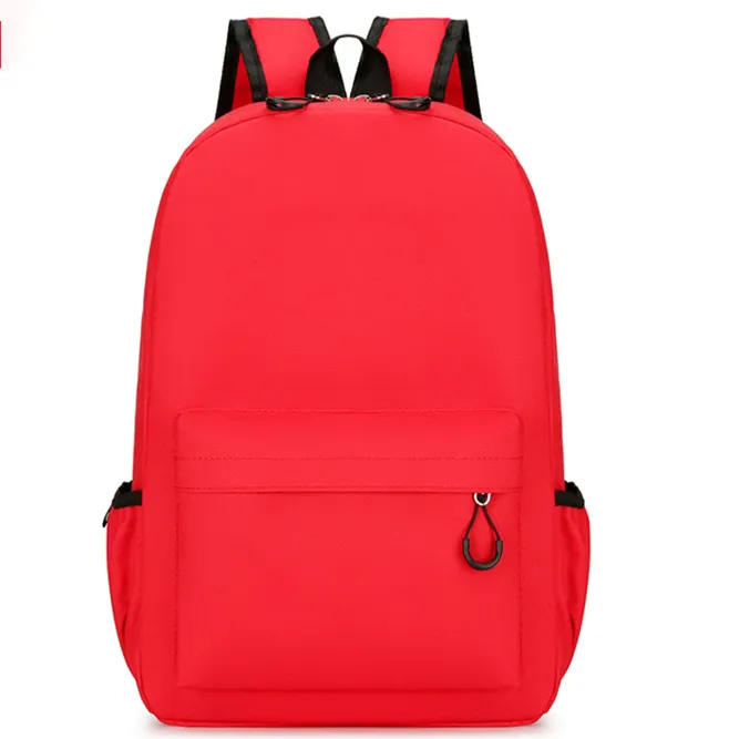 Children Fashion Boys Girls Color Matching Canvas Backpack School Bag