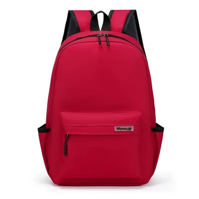 Children Fashion Girls Boys Color Matching Nylon Canvas Backpack School Bag for Kindergarten Pupils