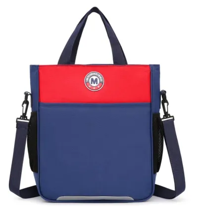 Children Fashion Girls Boys Color Matching Nylon Handbag Backpack School Bag for Primary School